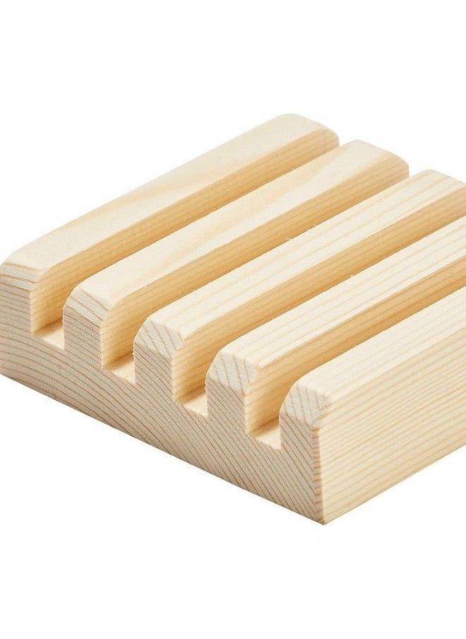 Juvale - Coaster Holders 2Pack Coaster Display Stand Hold Up To 4 Coaster 3.9Inch Wood Coaster Holder Fit Square Round Coaster For Kitchen Dining Table Home Decoration Housewarming Gift - Image 1