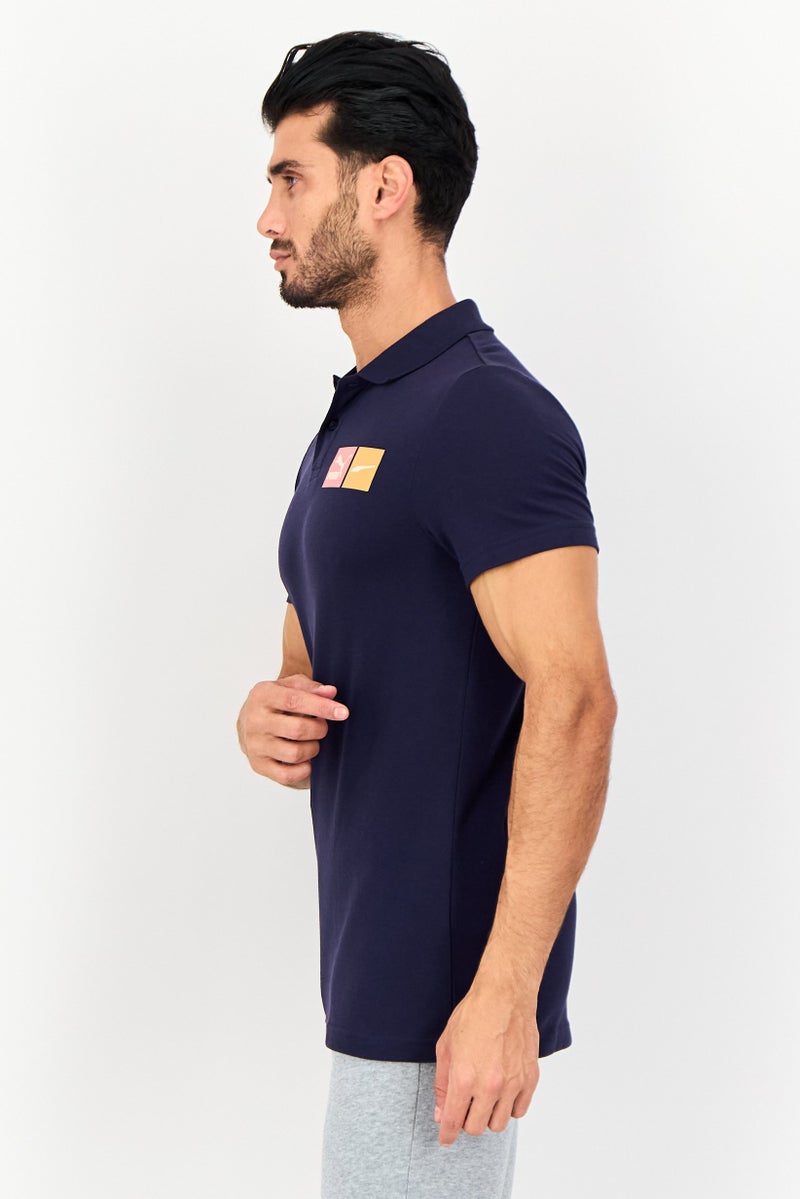 PUMA Men Slim Fit Short Sleeve Outdoor Polo Shirt, Navy Blue - Image 2