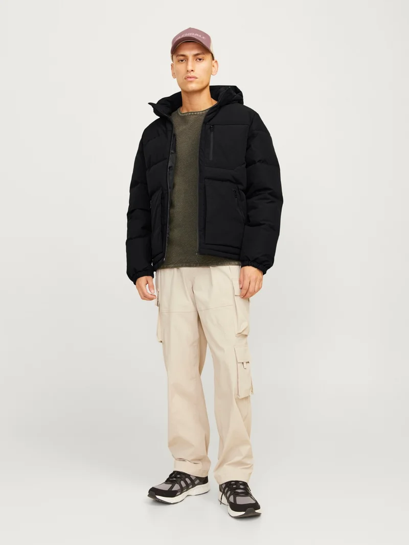 Jack Jones Jjeotto Puffer Jacket Mr. Men's Black Jacket 12258416-02