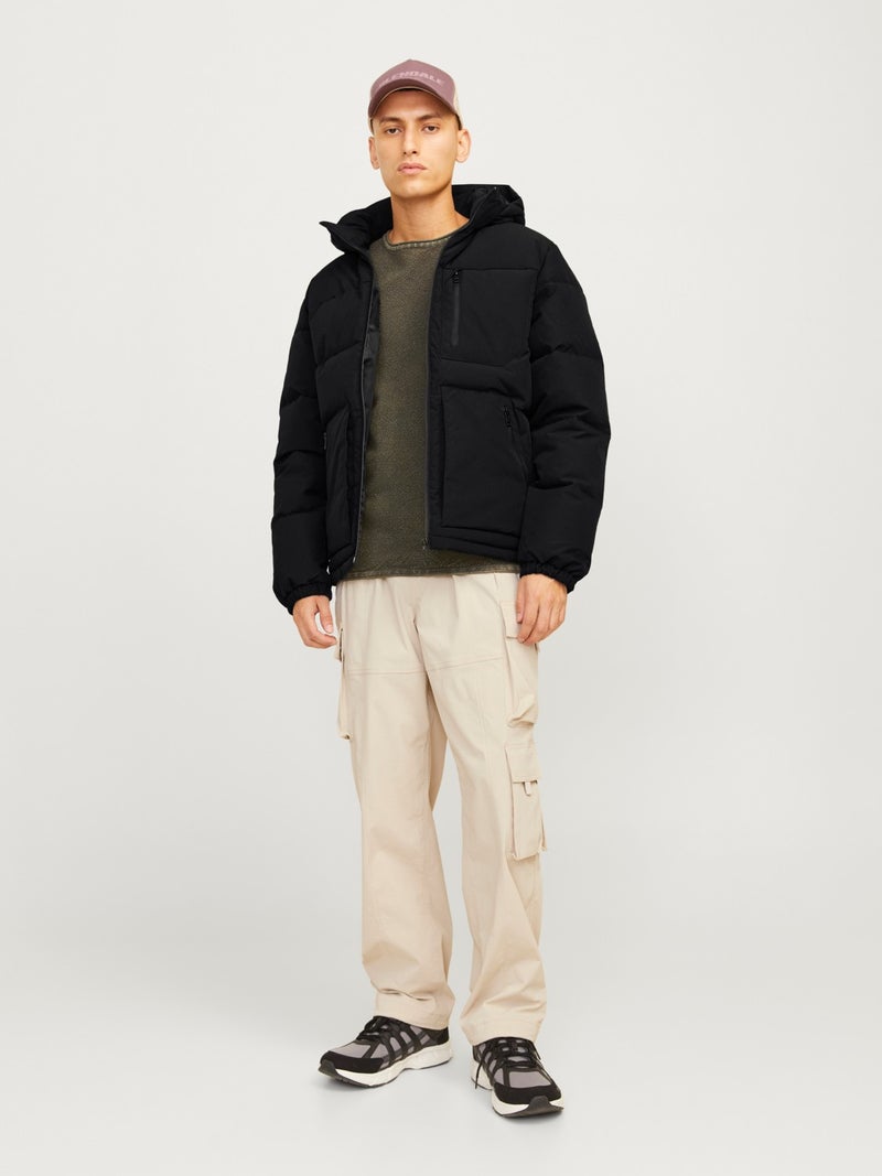 Jack Jones Jjeotto Puffer Jacket Mr. Men's Black Jacket 12258416-02 - Image 2