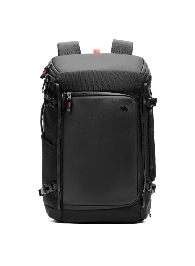 Inateck 42L Travel Laptop Backpack Water Resistant Carry On Backpack with RFID Pocket & AirTag Compartment Black - Image 3