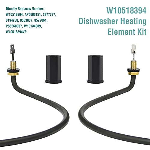 APPLIANCEMATES W10518394 W10441445 Dishwasher Heating Element for Whirlpool Kenmore Maytag Replaces W10134009 AP5690151 PS8260087 WDT730PAHZ0 WDF520PADM7 WDF520PADM3 WDF520PADM5 WDT720PADM2 WDT710PAYM3 W10518394VP - Image 3