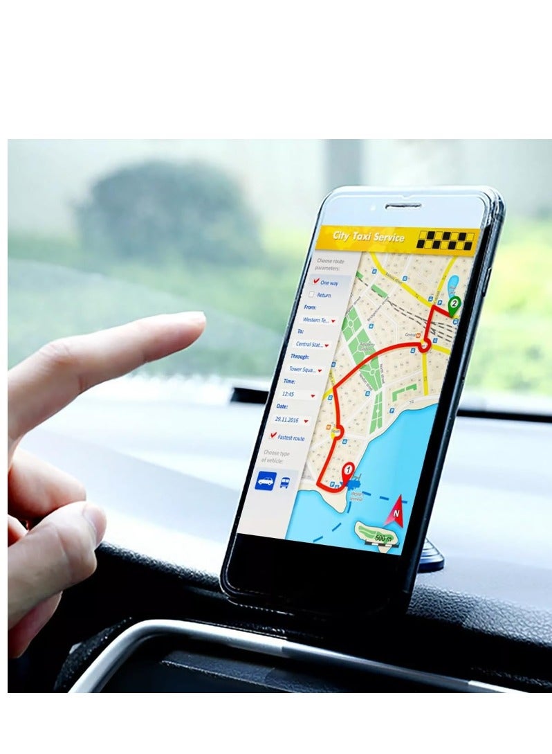 ACLIX Car Home Mobile Phone Magnetic Bracket Strong Magnetic Double Ball Instrument Panel Navigation Bracket (Black) - Image 3