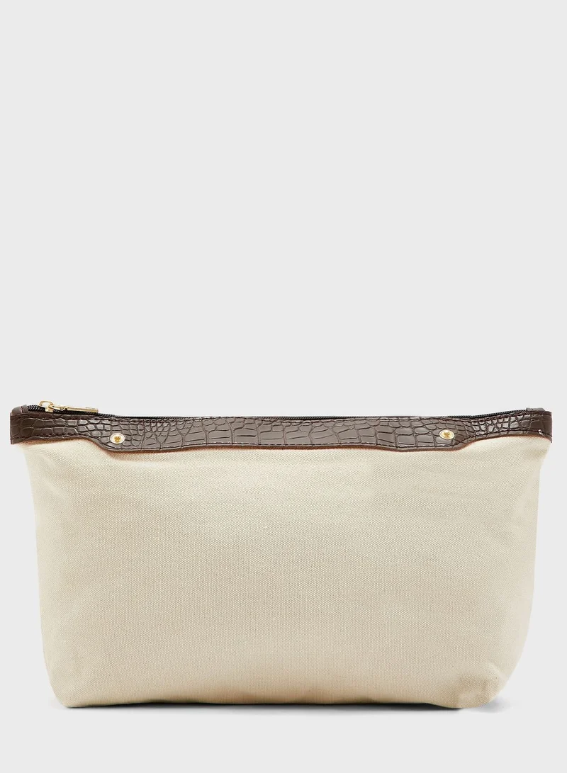 ELLA Long Strap Croc Tote Bag