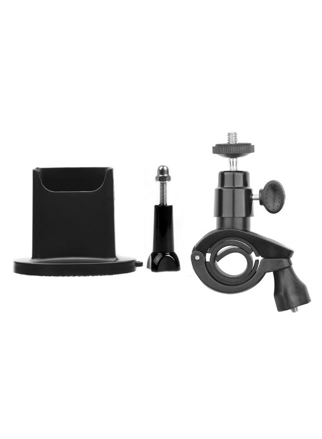 NIBEMINENT Bicycle Handlebar Mount Clamp Holding Bracket With Base Adapter Black - Image 3