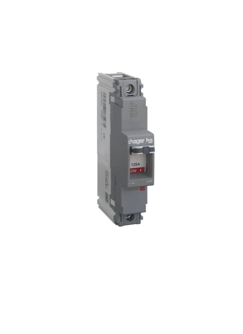 Hager Hager Single Pole MCCB HHA038Z | Moulded Case Circuit Breaker without Neutral 40A | h3 x160 TM FIX 1P1D 25kA  - Image 1