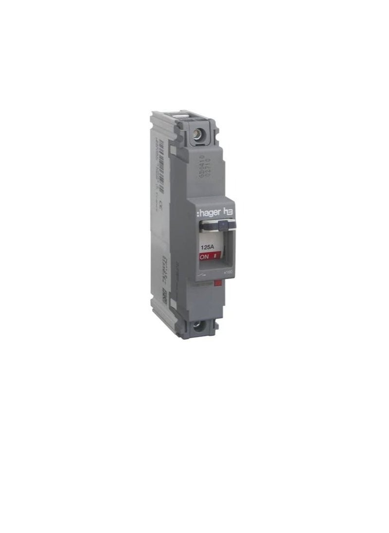 Hager Hager Single Pole MCCB HHA038Z | Moulded Case Circuit Breaker without Neutral 40A | h3 x160 TM FIX 1P1D 25kA  - Image 2