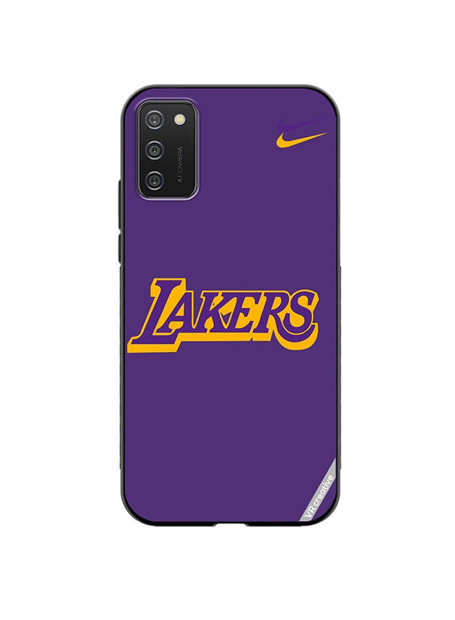 VR CREATIVE Protective Case Cover For Samsung Galaxy A03s Lakers Purple Design Multicolour - Image 1