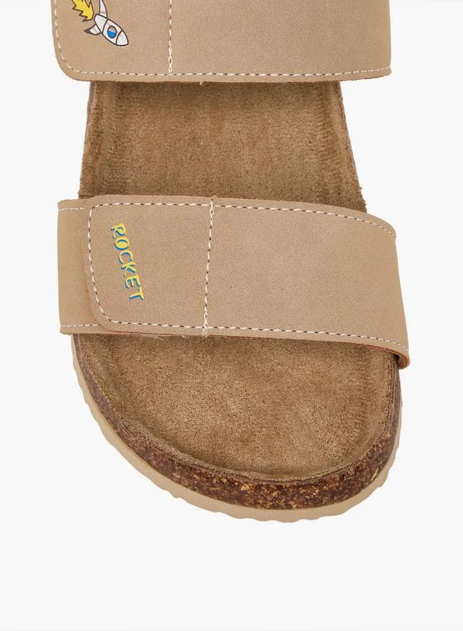 LBL By Shoexpress BEIGE Boys Hook & Loop Sandals for Men | Best Price UAE