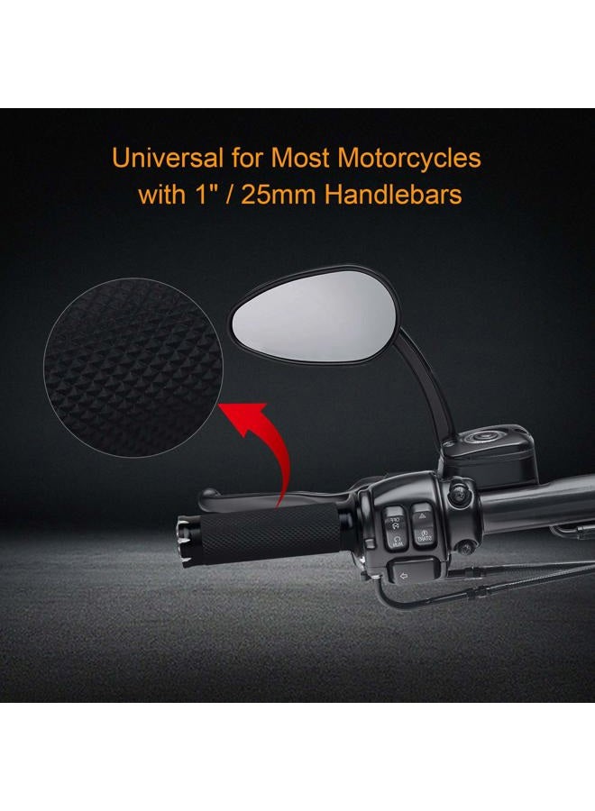 NTHREEAUTO Handlebar Hand Grips Motorcycle Throttle Grip for 1" / 25mm Handle Bars Universal Compatible with Harley Dyna Sportster 883 1200 Road Electra Glide Softail Touring - Image 3