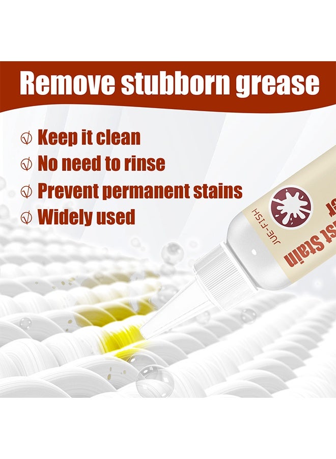 JUE FISH Fabric Rust Stain Remover, Strong Waterless Cleaner For Clothes, Emergency Stain Rescue And Laundry Cleansing Agent, Quick Dirt Spot Stain Rust Yellow Remover, Effective Rust And Stain Remover For Garments, 50ml - Image 4