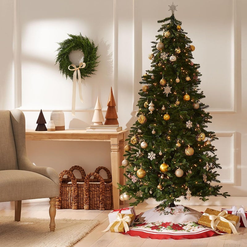 إلرين تنورة شجرة عيد الميلاد/العطلات الشتوية بألوان الأحمر والأبيض من Elrene Home Fashions، مقاس 48" × 48"، متعددة الألوان - Image 2