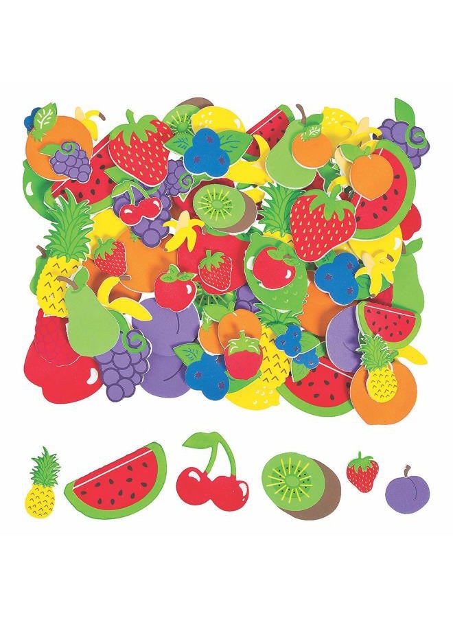 Fun Express Fruit Shapes Self Stick Foam Shapes 500/pk. - Image 1