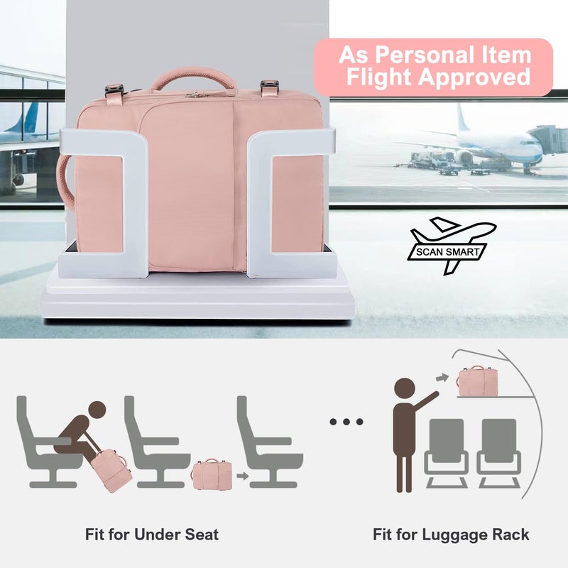 Sinaliy Travel Backpack for Women, Flight Approved Carry On Backpack with USB Charging Hole, Lightweight Travel Bag, Waterproof Causal Bookbag for College, Travel, Work - Image 3