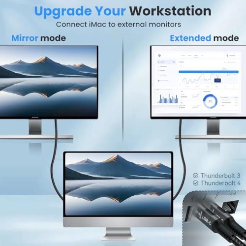 Verilux® HDMI to Type C Cable 1M/3.3FT, USB C to HDMI 2.1 with 8K@60Hz 4K@120Hz HDR, Nylon Braided Wire Converter for Laptop, Mobile, iPad Pro, MacBook, Chromebook, TV, Monitor - Image 3
