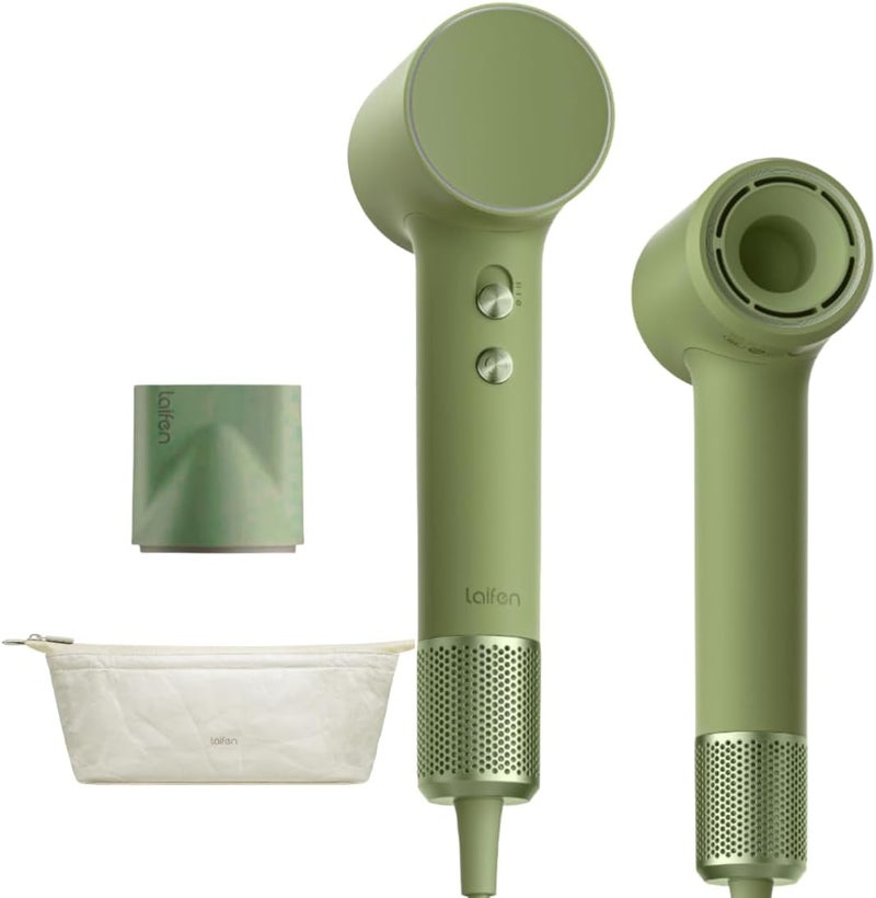 Mini High-Speed Ionic Hair Dryer – Green | Best-Seller Worldwide, #1 International | Lightweight, Low Noise, Compact with Magnetic Nozzle & Travel Pouch – Home & Travel - Image 1