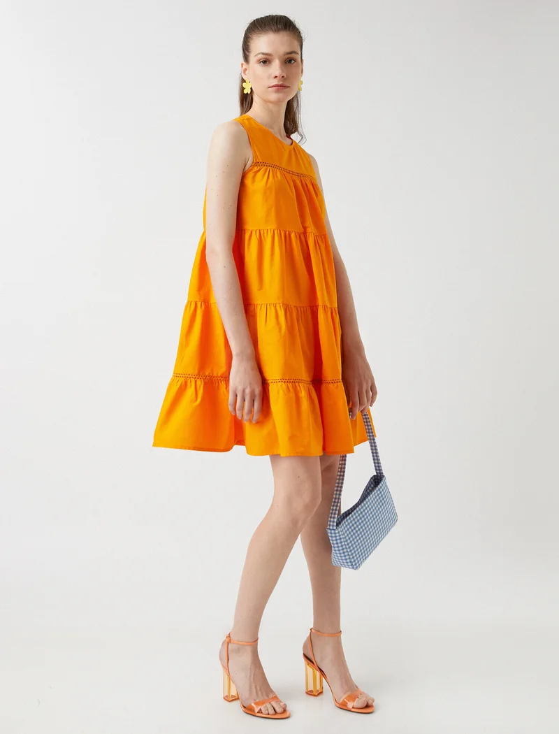 KOTON Tiered Mini Dress Sleeveless