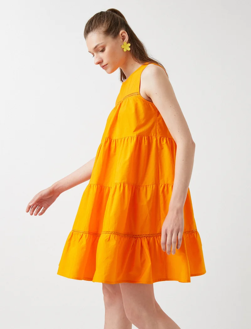 KOTON Tiered Mini Dress Sleeveless