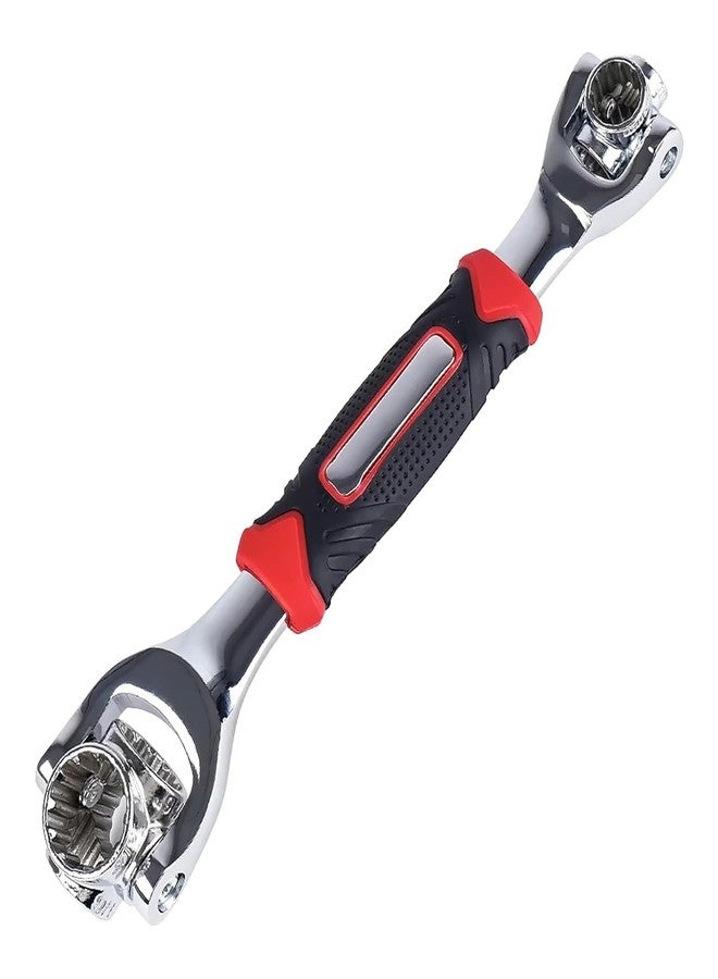 Riviox Universal Wrench 8 in 1 Socket Wrench Multifunction Tool with 360 Degree Rotating Head, Spanner Tool for Home and Car Repair - Image 1