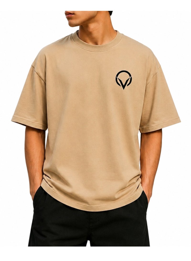ORVEXON Men's Premium Oversized T shirt 100%cotton 250 GSM - Image 1
