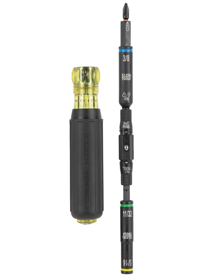 كلاين تولز مفك براغي Klein Tools 32528HD KNECT 10 في 1 مقاوم للصدمات، مفك براغي/مفك صواميل متعدد الرؤوس مع مقبس عميق قابل للطي، مناسب لأعمال السباكة وأنظمة التدفئة والتهوية وتكييف الهواء - Image 1