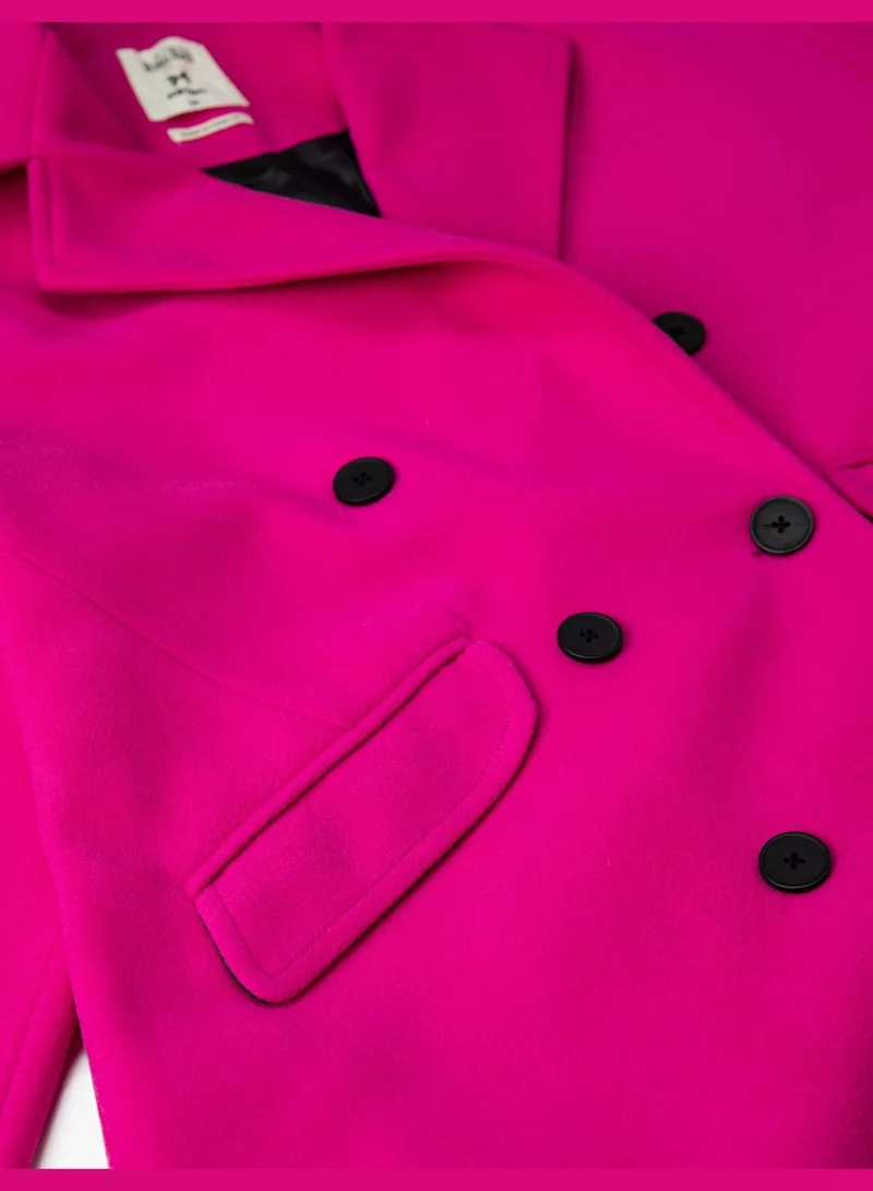 كوتون Double Breasted Maxi Coat