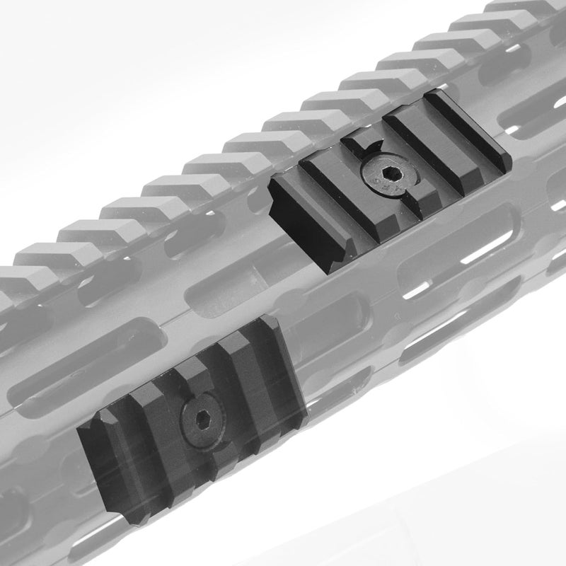 UTG Pro 4-Slot Picatinny Rail Section, Black - Image 3