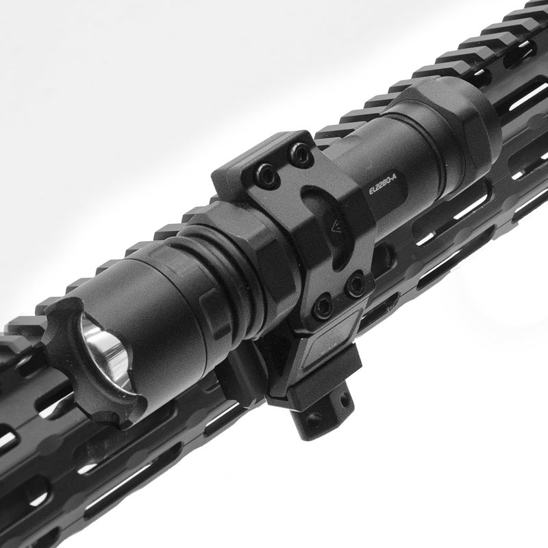 UTG Pro 4-Slot Picatinny Rail Section, Black - Image 4