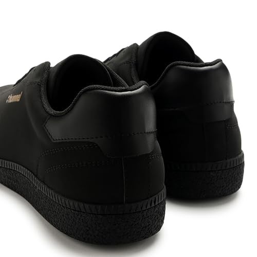 hummel Classic Elite Casual Sneaker for Men Lightweight Breathable with Enhanced Comfort Cushioned Insole and Slip-Resistant Work and Play Casual Shoes Black UK 10 - Image 5