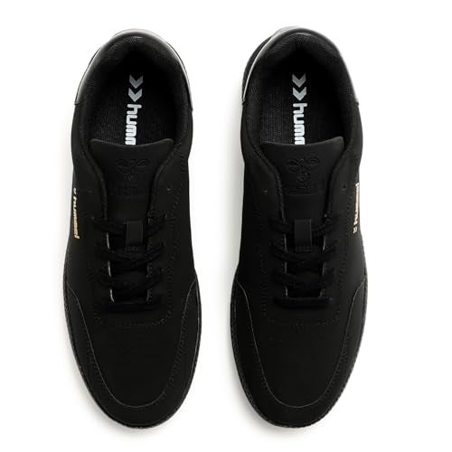 hummel Classic Elite Casual Sneaker for Men Lightweight Breathable with Enhanced Comfort Cushioned Insole and Slip-Resistant Work and Play Casual Shoes Black UK 10 - Image 2
