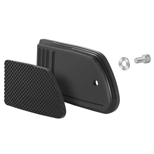 HEYOMOTOR Brake Pedal Pad Cover for Harley Touring, Road King, Street Glide (1980-2023), Softail FL Slim, Heritage, Fatboy (1986-2017), Dyna FLD (2012-2016) - Image 1