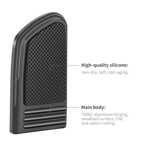 HEYOMOTOR Brake Pedal Pad Cover for Harley Touring, Road King, Street Glide (1980-2023), Softail FL Slim, Heritage, Fatboy (1986-2017), Dyna FLD (2012-2016) - Image 5