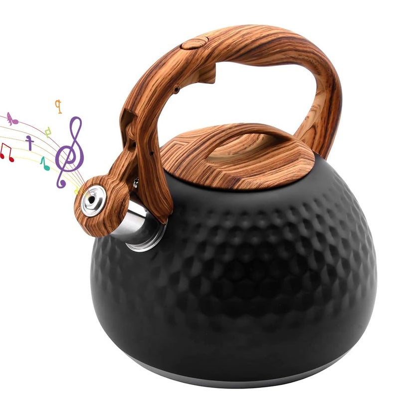 Supvox 3L Whistling Kettle Stainless Steel Tea Kettle Water Pot Coffee Kettle Universal Water Kettle for Stove Top Cook Top Outdoor Portable Water Kettle for Camping RV Picnic - Image 1