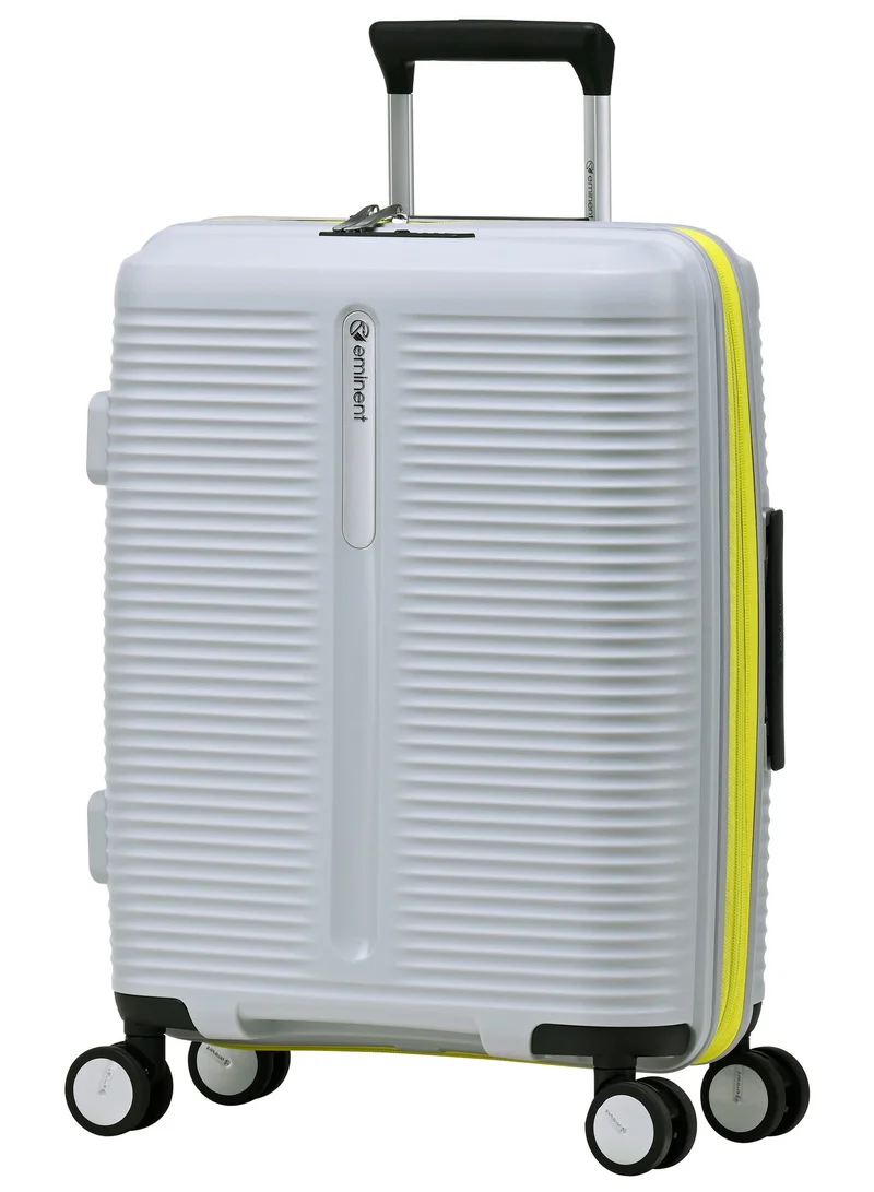 eminent Hard Case Travel Bags Unisex PP Luggage Trolley Lightweight Expandable 4 Double Spinner Carryon Travel Suitcase with TSA Lock and Safe Zippers, B0013, Glacier Gray