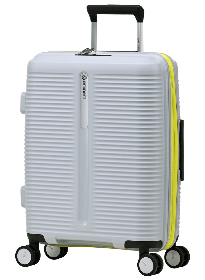 eminent Hard Case Travel Bags Unisex PP Luggage Trolley Lightweight Expandable 4 Double Spinner Carryon Travel Suitcase with TSA Lock and Safe Zippers, B0013, Glacier Gray - Image 1