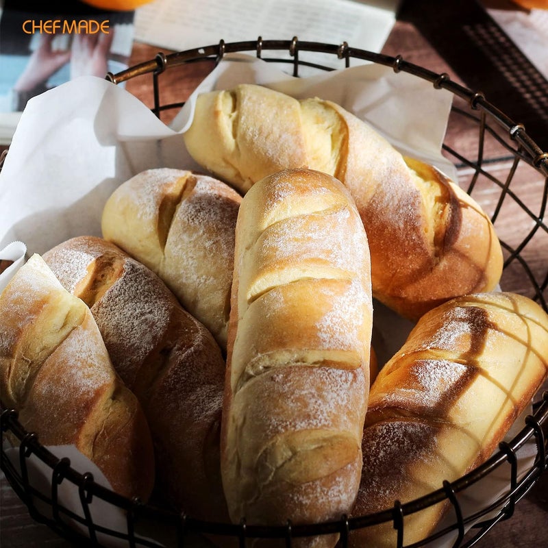 chefmade Perforated Baguette Pan, Non-stick 3-slot French Bread Pan Baguette Baking Loaf Bakeware - Image 4