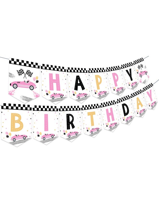 Race Car Birthday Decorations For Girls Race Car Happy Birthday Banner Pink Let'S Go Racing Birthday Party Supplies - pzsku/Z1AF541B5C986C7E9832FZ/45/_/1697271409/1f91dafa-c67f-4677-807d-d8e1cb05053b