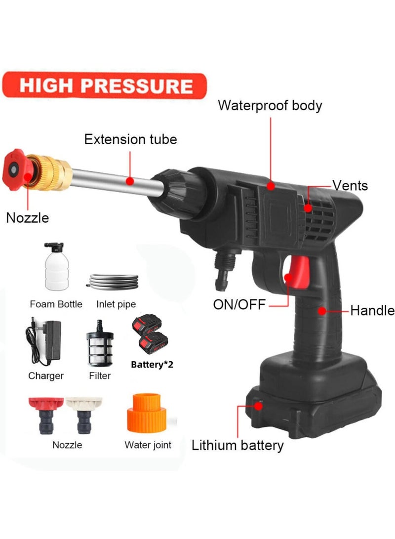 Portable Cordless Pressure Washer With Two Battery Multicolour - Image 2