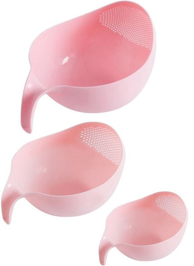 Generic - Kitchen Accessories Rice Bowl Drain Basket Fruit Washing with Handle Home Organizer - Image 1