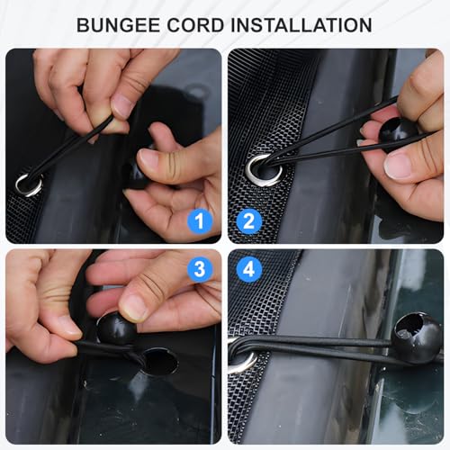 Xishuihe Mesh Roof JL Sunshade Top Cover for 2018-2023 Jeep Wrangler JL JLU 4XE 4 Door, UV Protection & Heat Reduction, Durable Polyester Sun Shade 2/4 Door USA Flag - Image 5