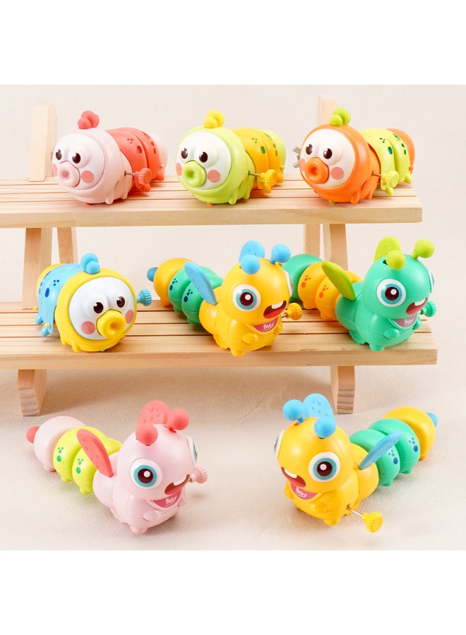Same Chain Bee Telescopic Caterpillar Children's Coil Toys Parent-child Interactive Toys Kindergarten Gifts-Color:Telescopic Clockwork Caterpillar (matcha Green)  - Image 2