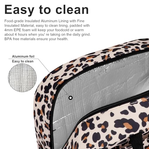 BALORAY Lunch Bag for Women Men Insulated Lunch Box for Adult Reusable Lunch Tote Bag for Work, Picnic or Travel - Image 3