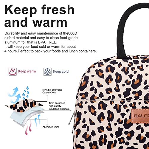 BALORAY Lunch Bag for Women Men Insulated Lunch Box for Adult Reusable Lunch Tote Bag for Work, Picnic or Travel - Image 4