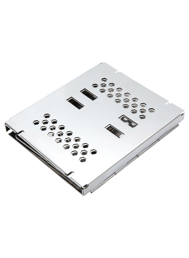 AL SANIDI Portable BBQ stove, Charcoal BBQ Stove, Silver, Size 15*20*18 Cm  - Image 2