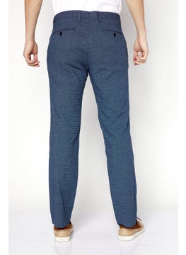 LACOSTE Men Slim Fit Twill Trouser, Heather Blue  - Image 3