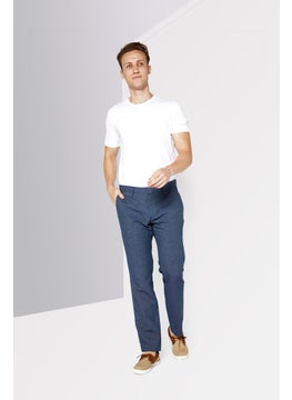 LACOSTE Men Slim Fit Twill Trouser, Heather Blue  - Image 2