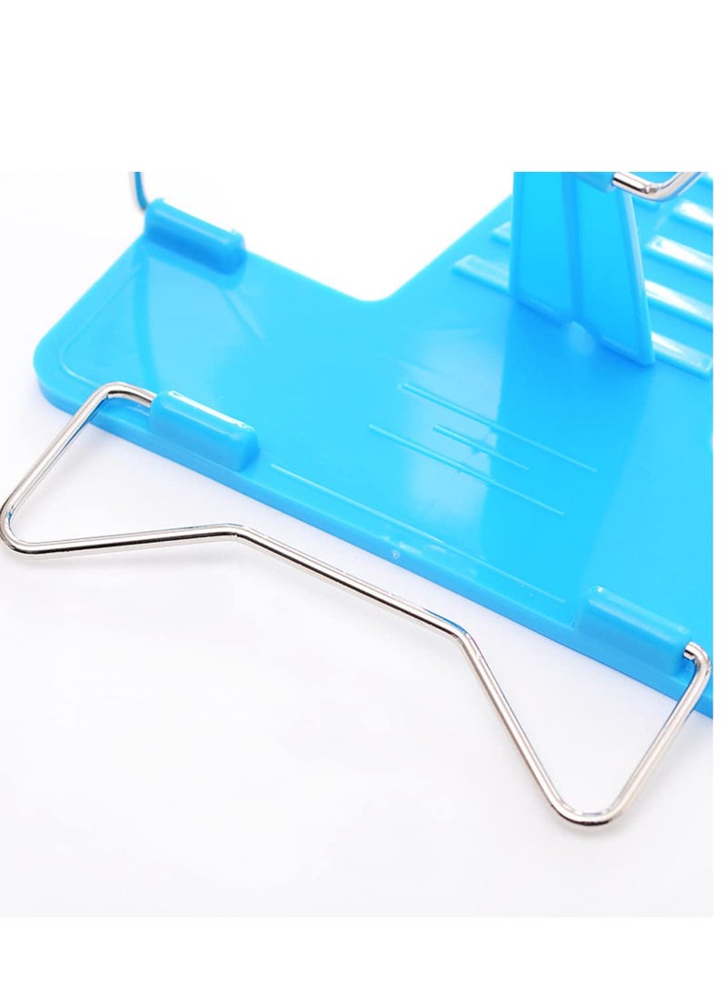 Book Stand for Reading, Book Holder Adjustable Cookbook Documents Holder Portable Sturdy Bookstands, for Recipes, Textbooks, Phone, Tablet - Image 2