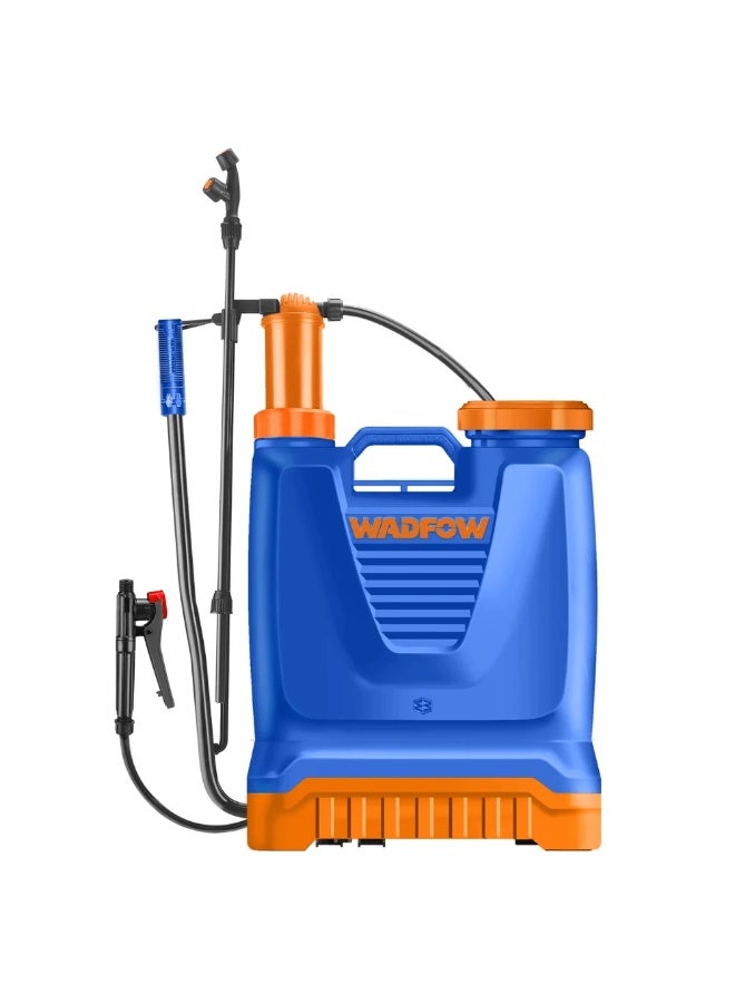 WADFOW 16L Manual Knapsack Backpack Pressure Sprayer WKS1516 – Heavy Duty Garden Sprayer with Fiber Glass Lance, 4.5 BAR Pressure & Adjustable Nozzle for Agricultural Irrigation, Pest Control, Fertilizing & Lawn Care - Image 1