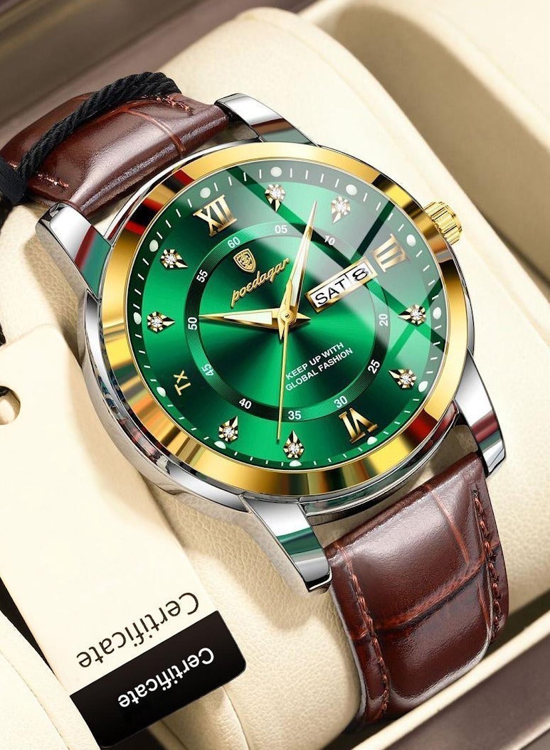 POEDAGAR Watches for Men ,Waterproof Luminous Men's Watch Quartz-Case 41mm - Image 1