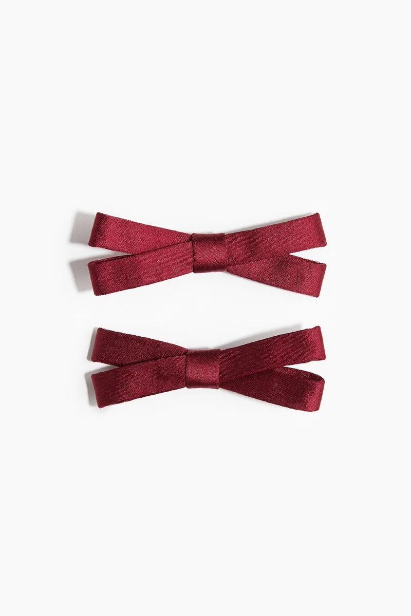 H&M 2-pack bow hair clips